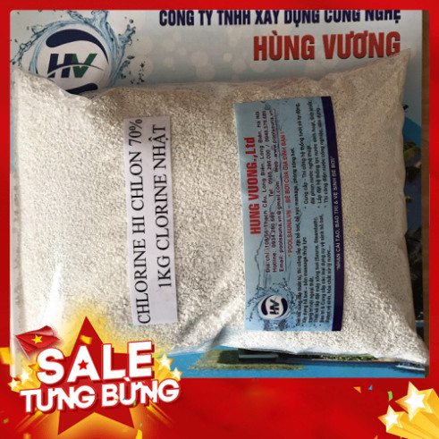 ( hoachatvn ) (nowship) Clorine khử trùng, khử khuẩn  - Clorin 70% khử trùng thay thế Cloramin B - C