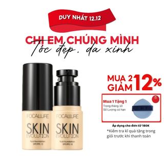  MUA 2 GIẢM 12% Kem Nền Kèm Phấn Phủ FOCALLURE BB Cream 31g – Che Phủ Hoàn Hảo Chống Thấm Nước 