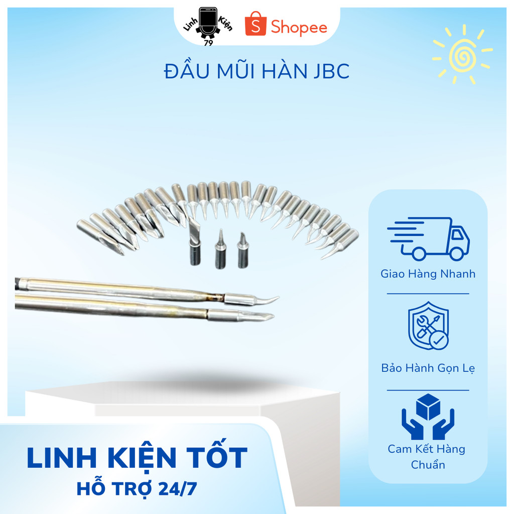 Đầu Mũi Hàn JBC Zin Đóng Lại Đầu , Đầu Thay Thế Mũi Hàn JBC , C115, C120, C210, C245, C250, C360, C4