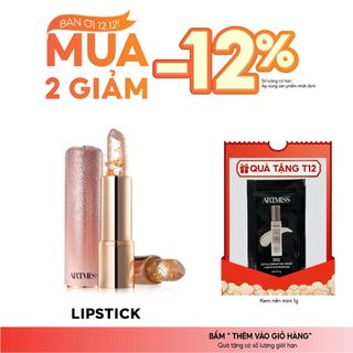  Son dưỡng ARTMISS Pink Collection tinh chất vàng 24K không màu giúp mềm môi mướt môi 33g 