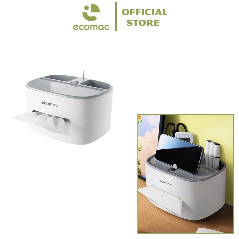 Hộp Đựng Giấy Ăn Để Bàn ECOMAC Đa Năng Thông Minh Tiện Lợi EC36