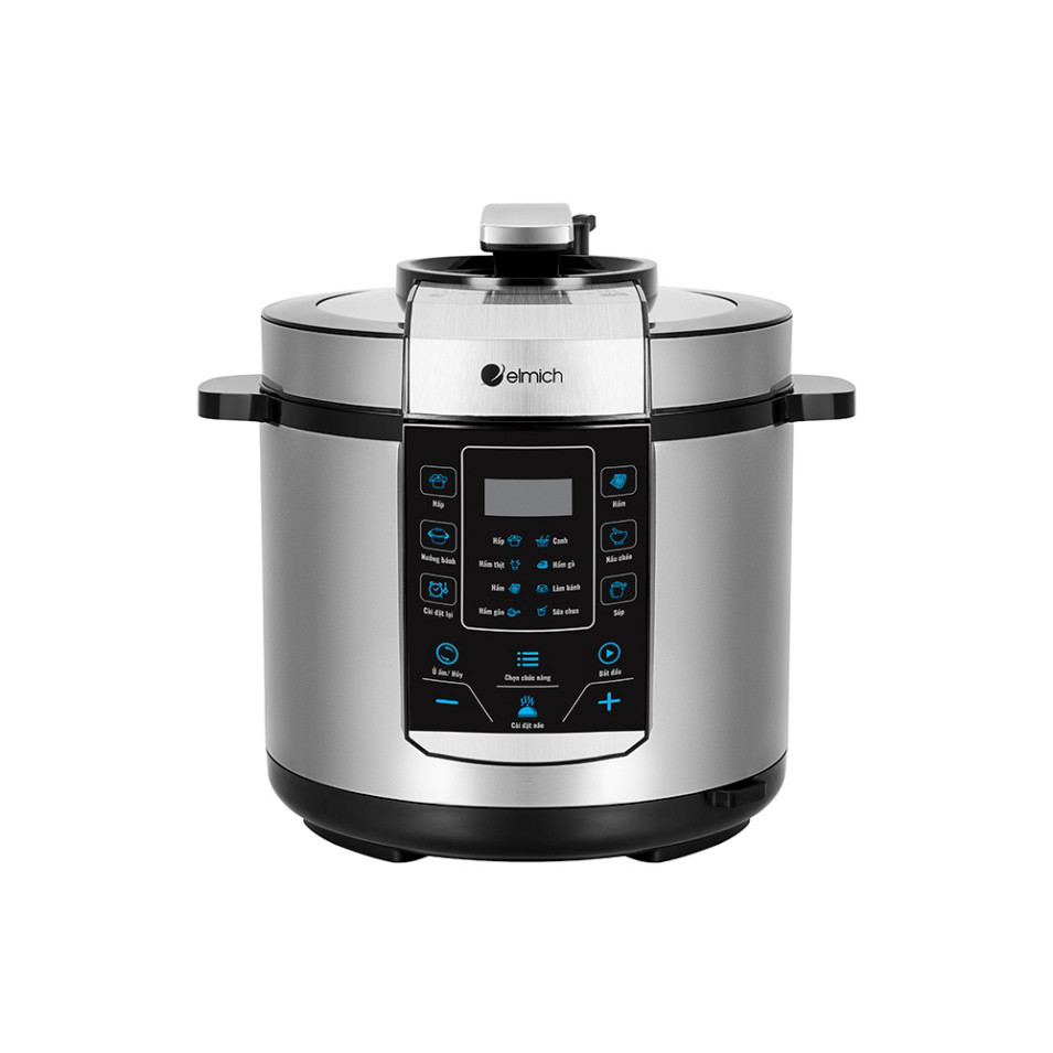 Nồi Áp Suất Điện Elmich - PCE9150 - 6 Lít - LCD Điện Tử Đa Chức Năng - Bảo hành chính hãng 24 tháng