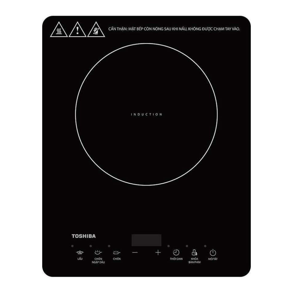 Bếp điện từ đơn Toshiba IC-20R1SV / IC-20R2SV Toshiba - Kèm nồi lẩu - 1 vùng nấu - Công suất 2000W
