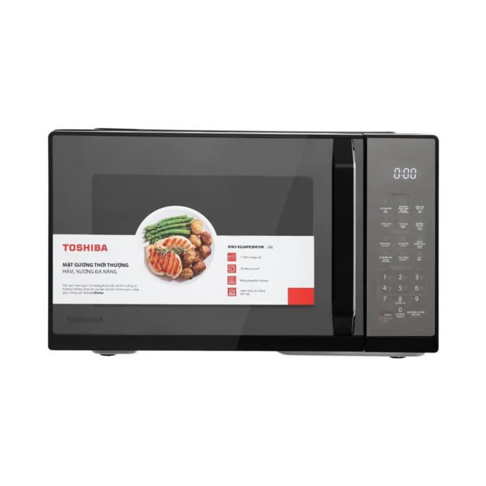 Lò vi sóng có nướng Toshiba MW3-EG26PE(BM)VN Toshiba - Dung tích 26 lít - Công suất 800W