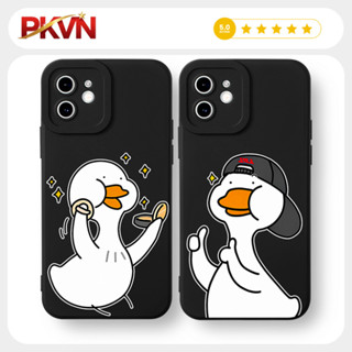 Ốp lưng viền vuông iphone 6/ 7/ 8/ X/ XSMAX/ 11/ 12/ 13/ 14/ 15/ 16/ 17 PRO/ MAX/ PLUS chú vịt khoe vàng 2026