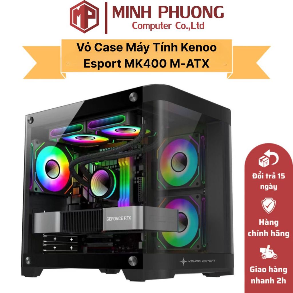 Vỏ Case Máy Tính Kenoo Esport MK400 M-ATX - Hàng Chính Hãng