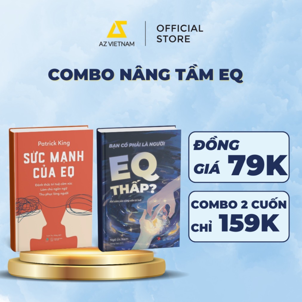 Sách - Nâng Tầm EQ (Sức Mạnh Của EQ, Bạn Có Phải Là Người EQ Thấp?) Lẻ tùy chọn - AZ