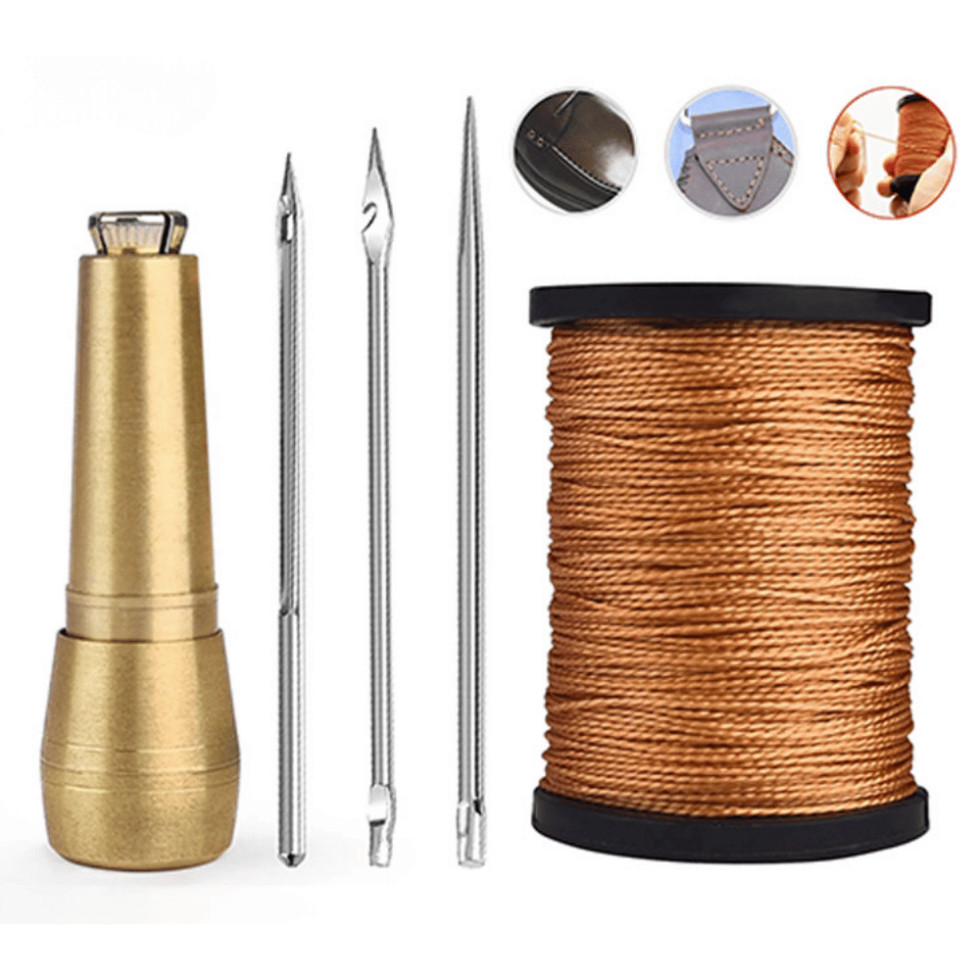 Bộ 5 Món Kim Chỉ Khâu Giày Thép Không Gỉ, Kim Khâu Giày Nhiều Kích Thước ENO - HDKC03