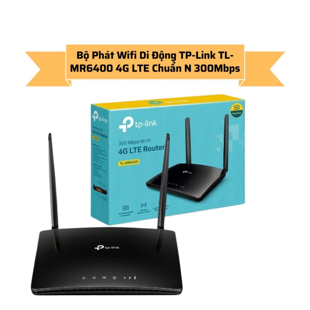 Bộ Phát Wifi Di Động TP-Link TL-MR6400 4G LTE Chuẩn N 300Mbps