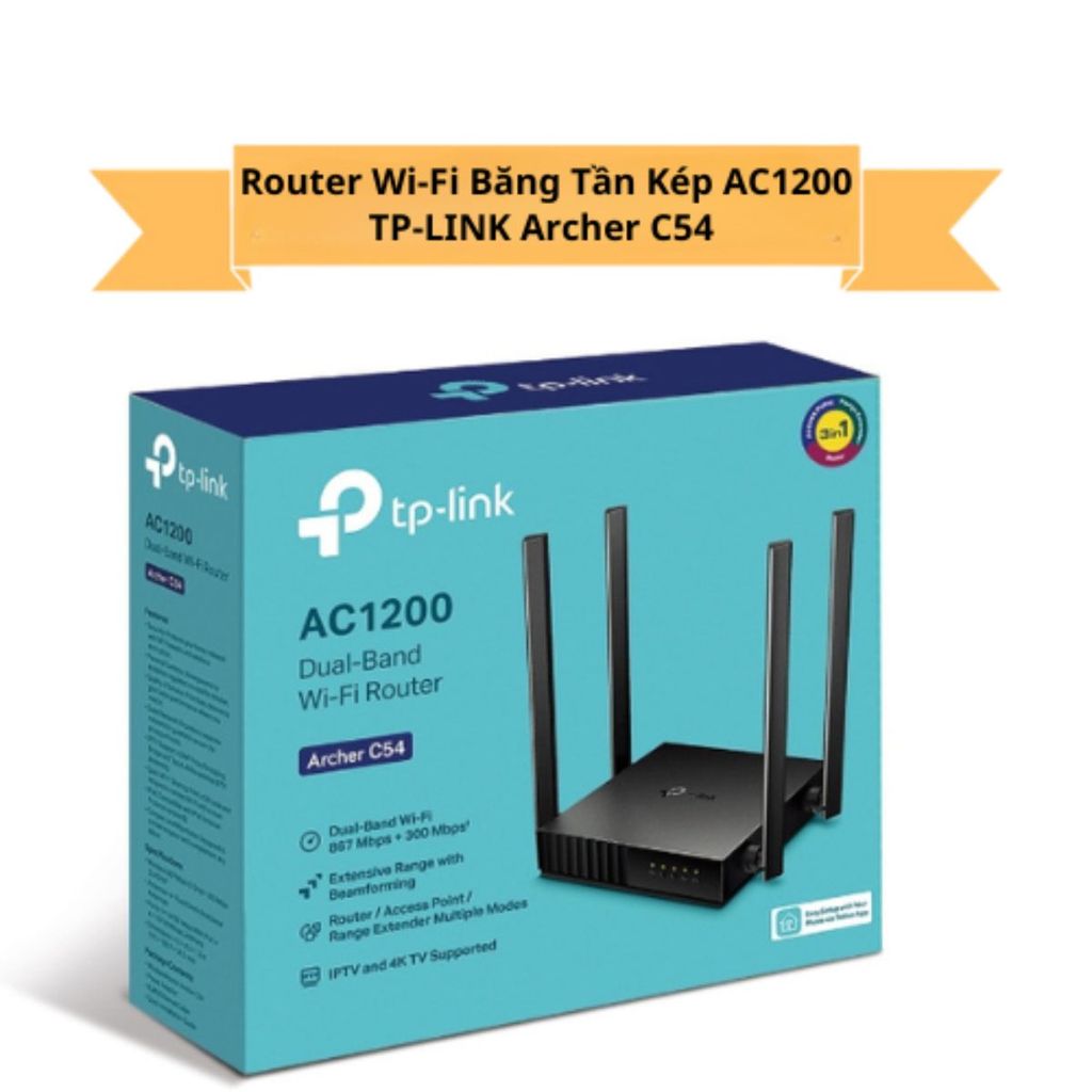 Bộ Phát Wifi TP-Link Archer C54/ C64 Chuẩn AC 1200Mbps