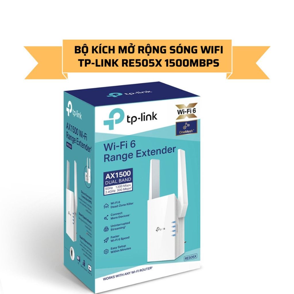 Bộ Mở Rộng Sóng Wifi TP-Link RE505X Chuẩn AX1500