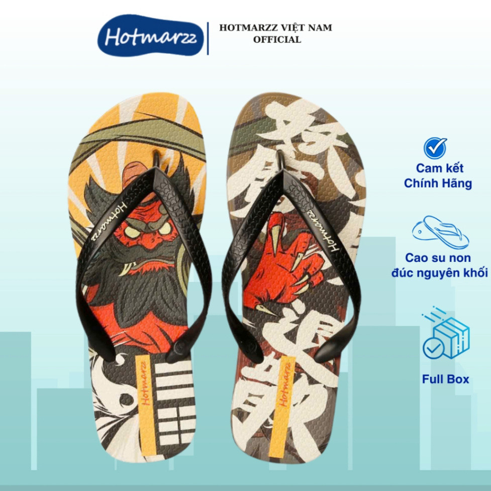 Hotmarzz VN [Chính hãng] 38-44]Dép Hotmarzz Quỷ Dạ Xoa HM0853 Cao su non
