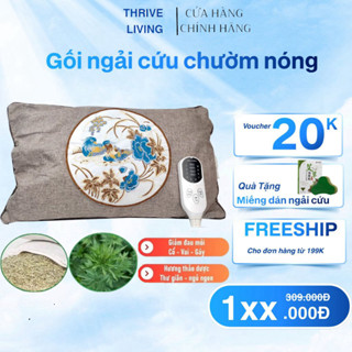 Gối Ngải Cứu Chườm Nóng, Gối Thảo Dược Ngải Cứu Kê Cổ Gối Đầu, Gối Ngải Cứu Cắm Điện Chống Nhức Mỏi