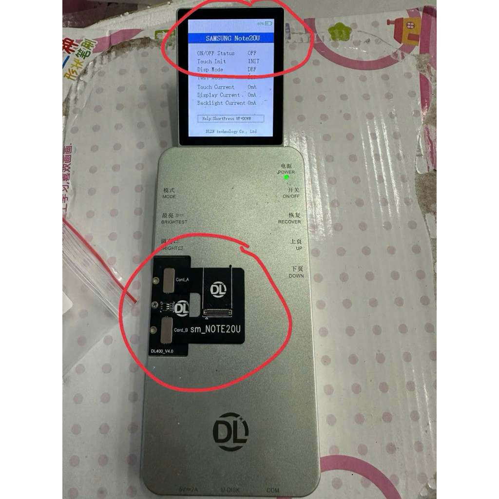 cáp test màn samsung,oppo,ip,xiaomi,vivo cho box DL400 PRO