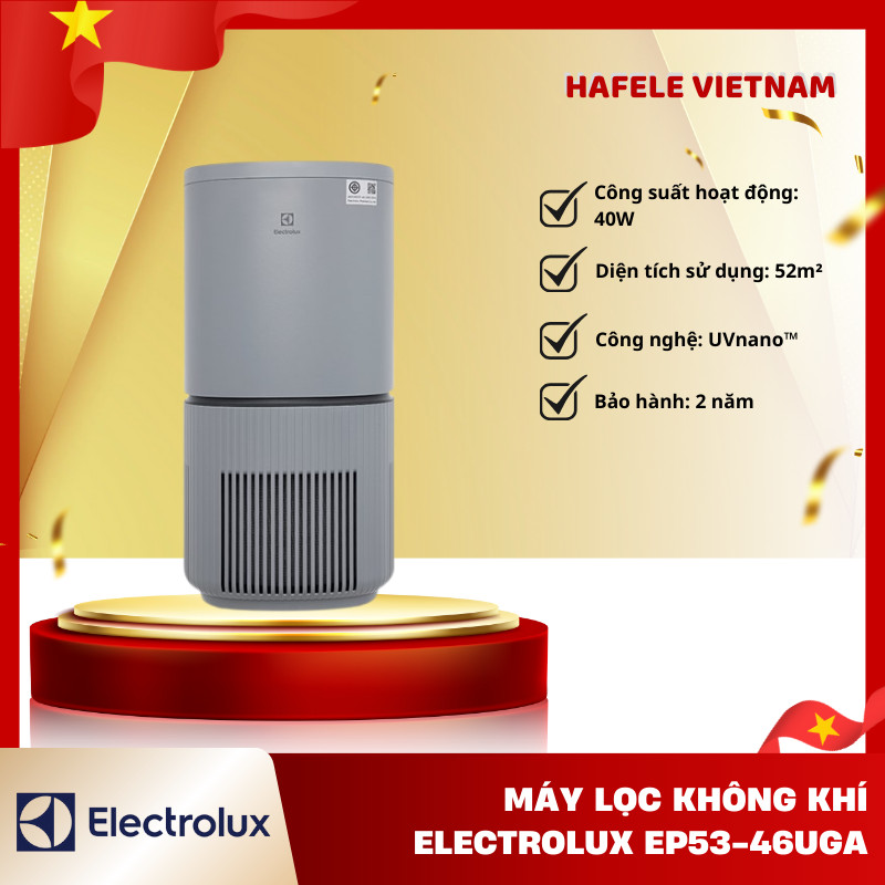 Máy Lọc Không Khí Electrolux EP53-46UGA – 5 Bước Lọc Hiệu Quả, Phù Hợp Phòng 52m² - FEM