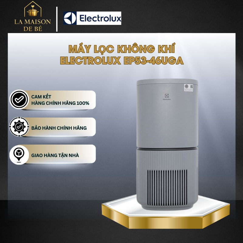 Máy Lọc Không Khí Electrolux EP53-46UGA – 40W – Đèn UV Diệt Khuẩn, Loại Bỏ Vi Khuẩn Và Nấm Mốc - LMS