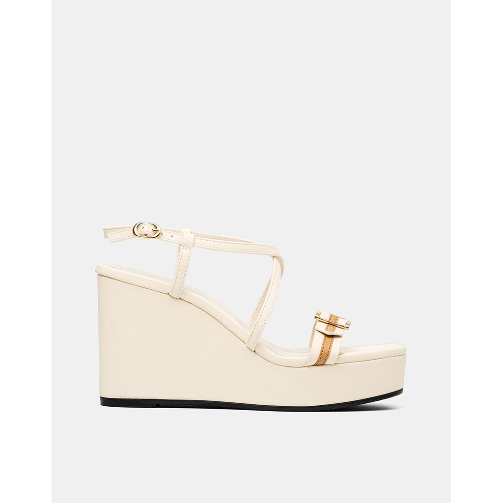 Giày Sandal Nữ 11cm Thời Trang JUNO Đế Xuồng Quai Sọc SD11029