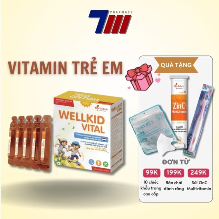 N-Biotech Wellkid Vital Bổ Sung 13 Loại Vitamin Và Khoáng Chất Cho Bé (Hộp 20 ống) (hàng chuẩn)