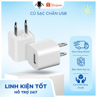 Củ Sạc Điện Thoại USB Nguồn 5V Chuẩn Xịn , Bảo Vệ Quá Tải , Thích Hợp Cho Các Dòng Điện Thoại IP , Chống Rò Rỉ Điện