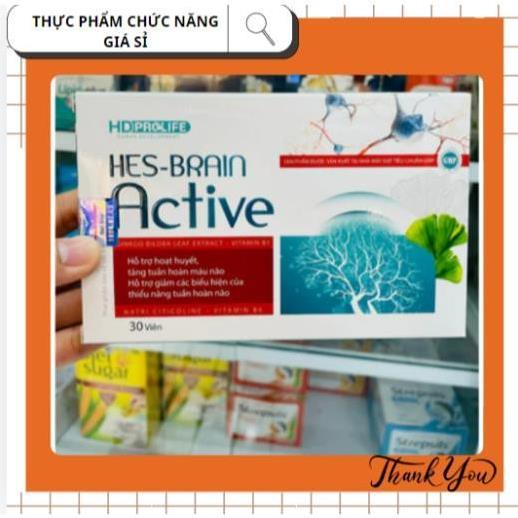 [CHÍNH HÃNG] Viên uống Bổ Não HES-BRAIN ACTIVE - Hỗ trợ Giảm căng thẳng do stress - Hộp 30 viên (hàn