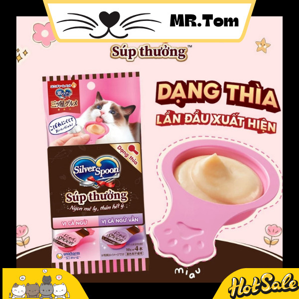Súp Thưởng Sliver Spoon Cho Mèo Gói 4 Thìa - Pet Shop Go Vap