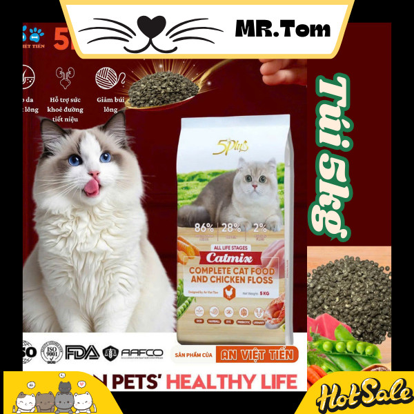 Hạt 5Plus Catmix Chicken Floss Cho Mèo Mọi Lứa Tuổi - Pet Shop Go Vap