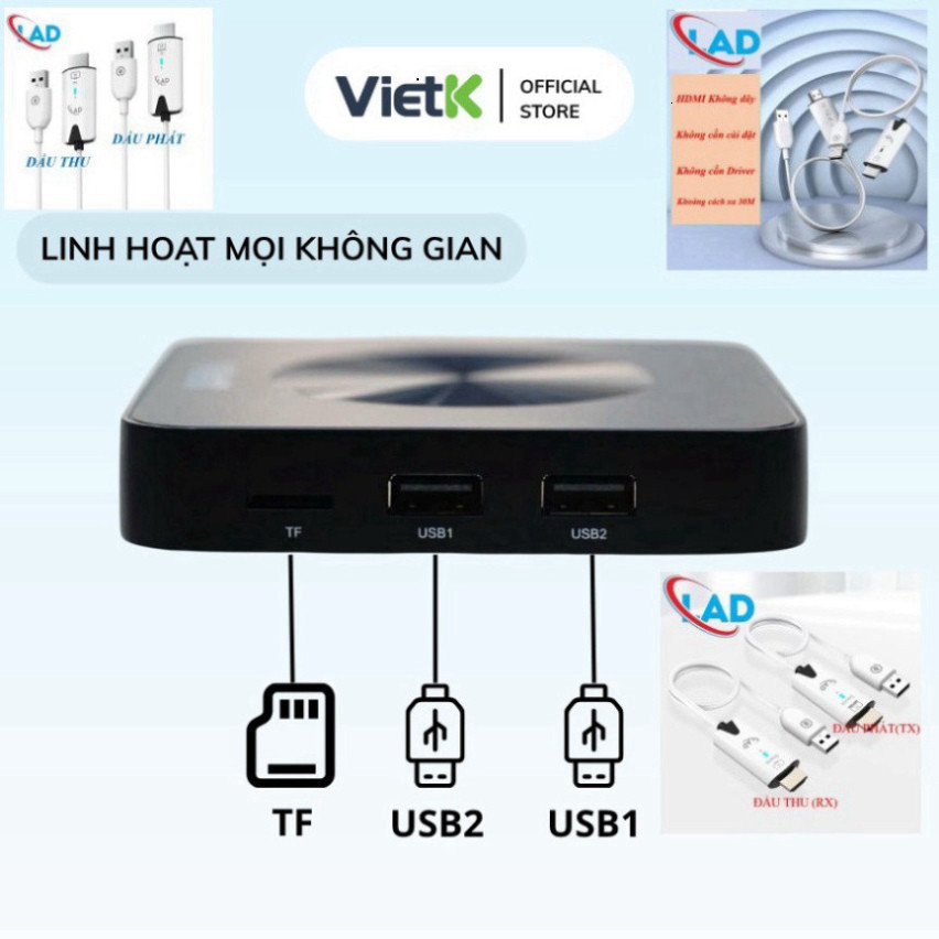 Đầu Karaoke VietK VBox 8K: Android 12, GPU 8K, RAM 2GB, ROM 16GB.