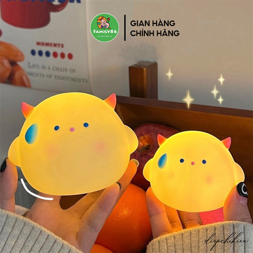 Đèn led ngủ dercor phòng ngủ mini hình BÉ QUỶ cute , đèn ngủ 3D trang trí phòng ngủ siêu đẹp cho bé 