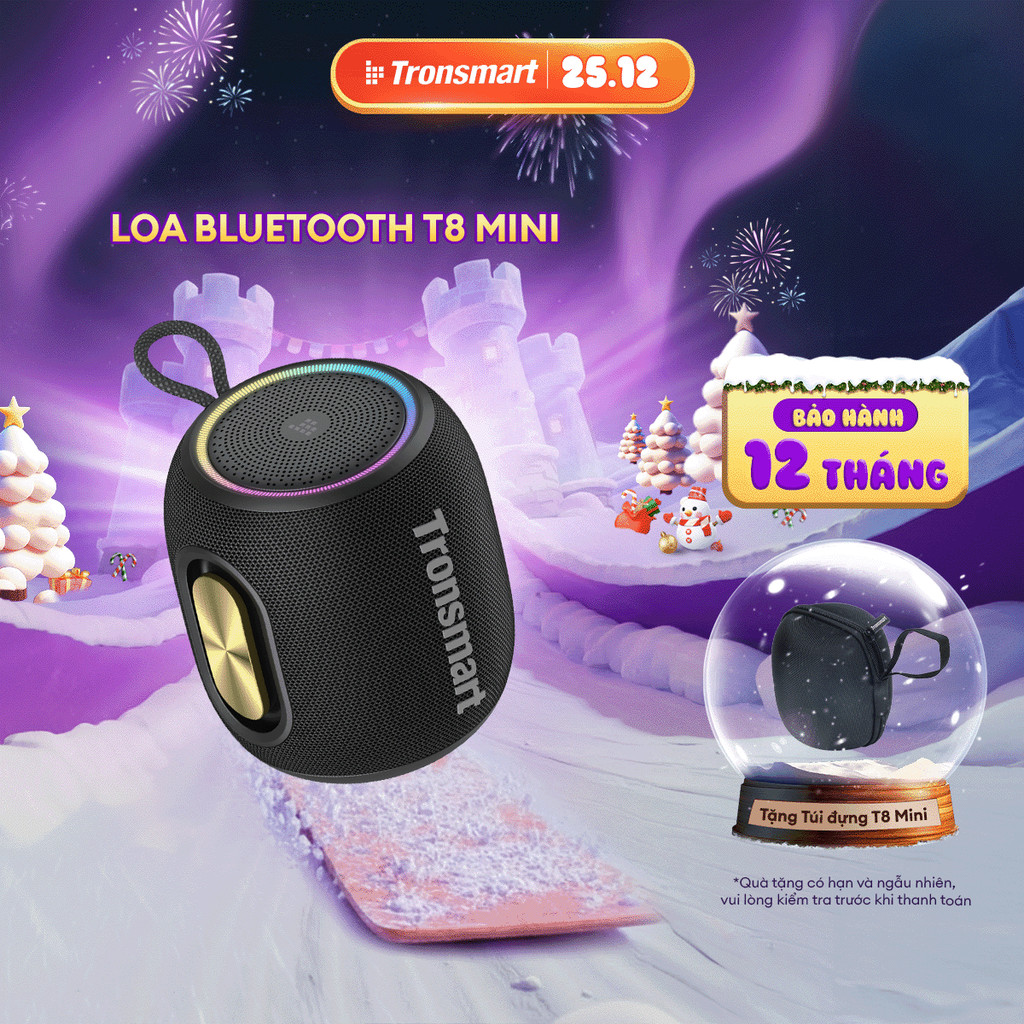   MỚI  Loa Bluetooth Tronsmart T8 MINI |  Công suất 15W | Sử Dụng Đến 18h | Âm Thanh 360° | Bảo Hành 12 Tháng 