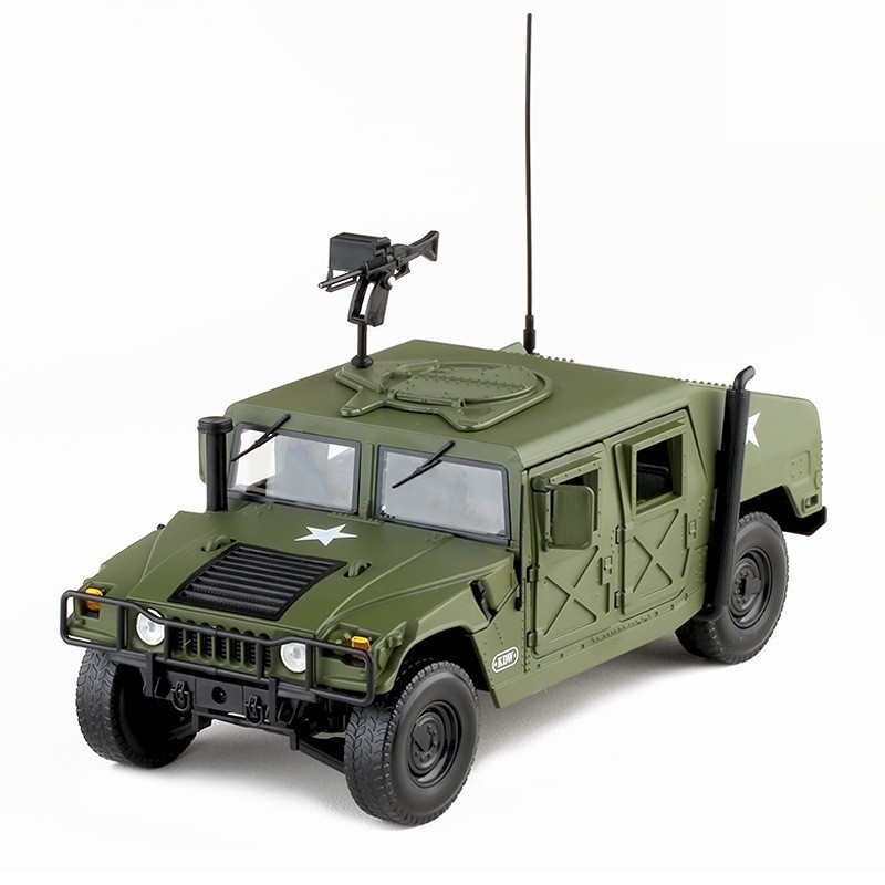 Xe quân sự Hummer Kaidiwei H1Mô hình xe quân sự1:18Hummer Mô hình xe hợp kim Hummer Battlefield