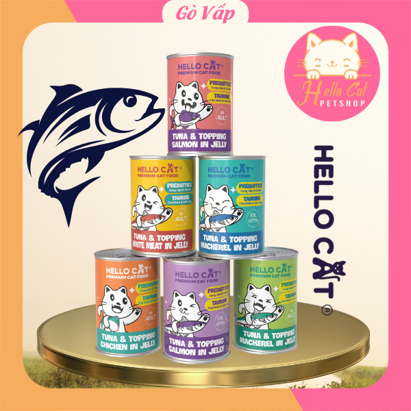 Pate Hello Cat Lon 400g Pate Cho Mèo Mọi Lứa Tuổi - Hello Cat