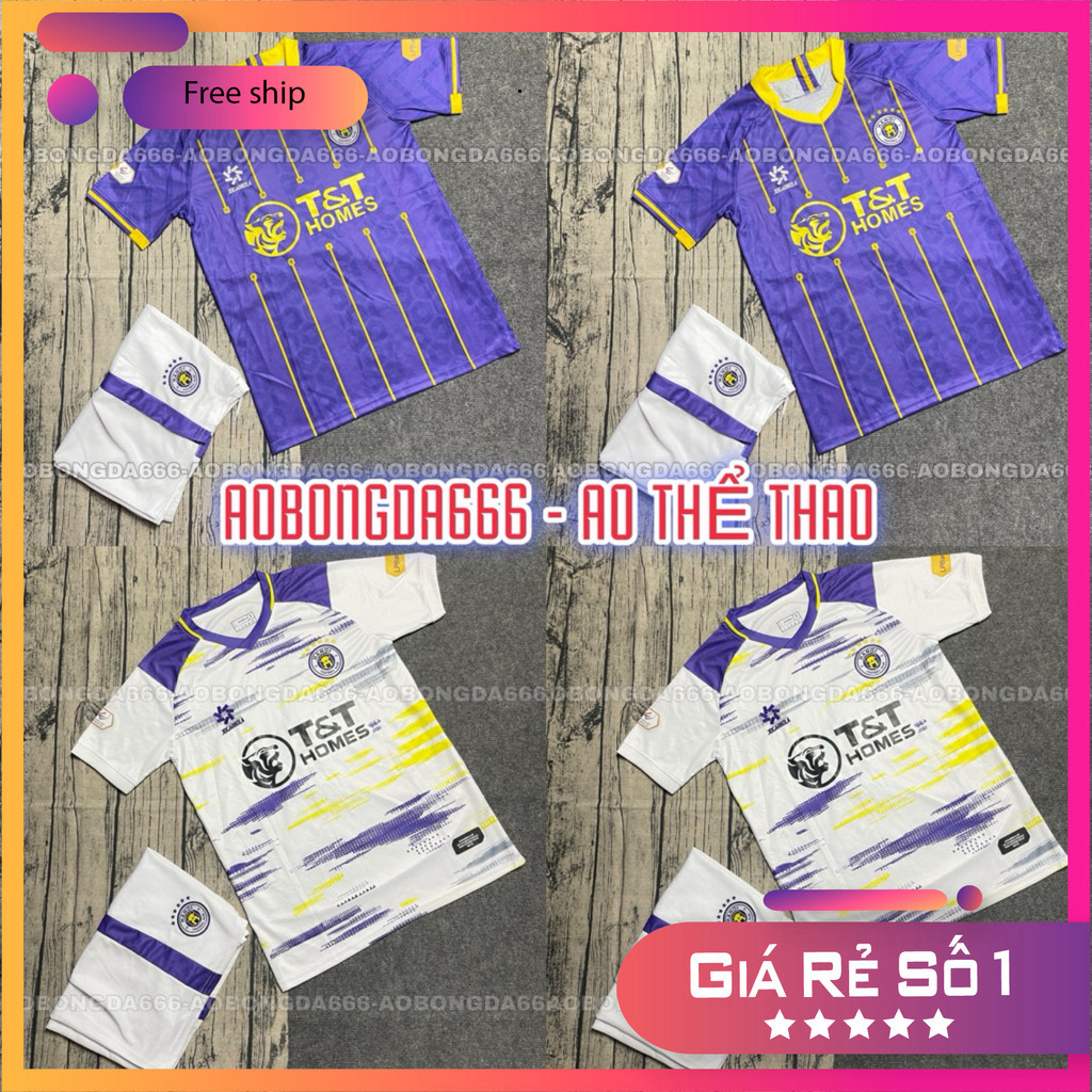 In Tên Số - (FREE SHIP) Bộ Quần Áo Bóng Đá CLB Hà Nội FC 24/25, Áo Đá Banh Hà Nội  - Vải Polyester G