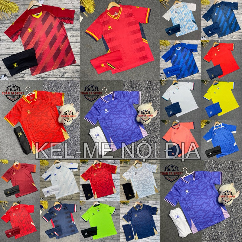 In Tên Số - (FREE SHIP) Bộ quần áo thể thao bóng đá -  Nam Nữ KELME Màu Tím nội đia trung mẫu mới nh