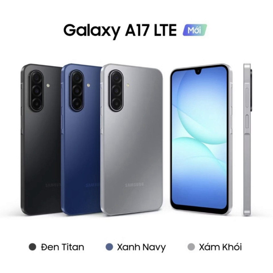 Điện thoại Samsung Galaxy A17 LTE 8GB/128GB – Màn Hình Super AMOLED 6.7", Pin 5000mAh, Sắc Nét, Hiệu Năng Mạnh | BigBuy360 - bigbuy360.vn