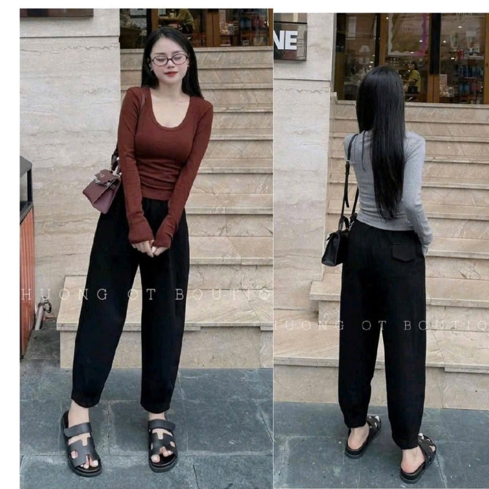 [38-85kg] Quần Baggy Chất Umi Dày Dặn Mềm Rễ Chịu Nữ Women Pants Bigsize