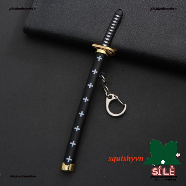 Móc khoá kiếm Nhật katana quy mô kiếm katana one piece kim loại zoro onepiece