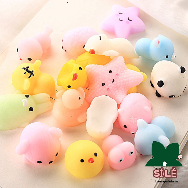 Hộp 30 Con Thú mochi xả stress - Đồ chơi thú mochi squishy squishy