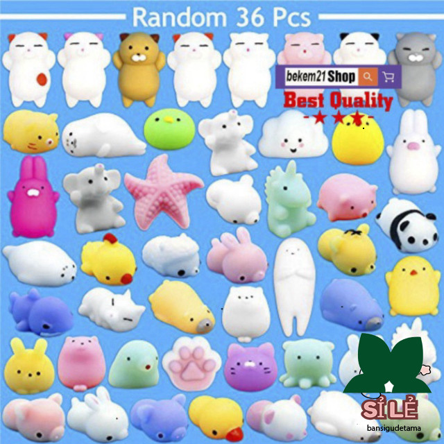 ( hàng sẵn ) Combo mochi squishy dễ thương giao mẫu ngẫu nhiên-COMBO MOCHI squishy