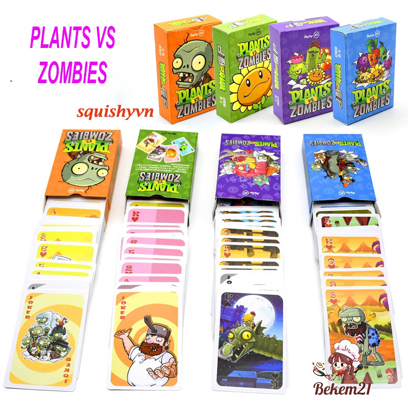 224 lá thẻ bài Plants vs zombie Bộ Nhân Vật Zombie Vs Plants - Mẫu Người Tuyết Rau Củ - 7998.3 rẻ