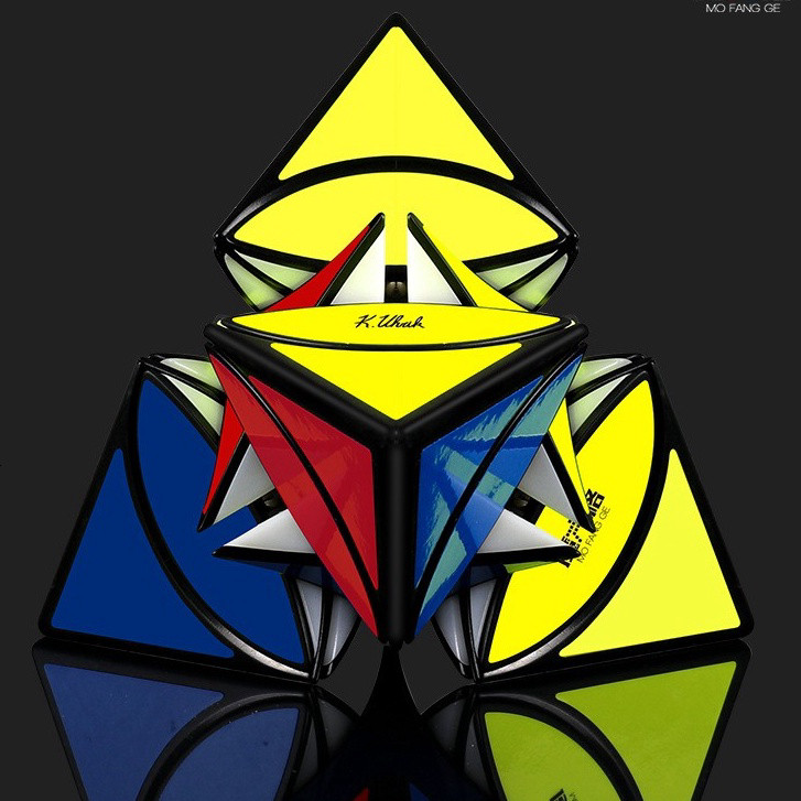 Rubik Biến Thể Tam Giác Tròn Tam Giác Qiyi YJ Petal Pyraminx Yulong Rubik Biến Thể Tam Giác Pyraminx