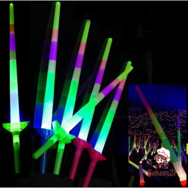 [ Rẻ Vô Địch ] Gậy Phát Sáng Đồ Chơi 4 Đoạn, Kiếm Nhựa Có Đèn LED Phát Sáng Dành Cho Trẻ Em. rẻ