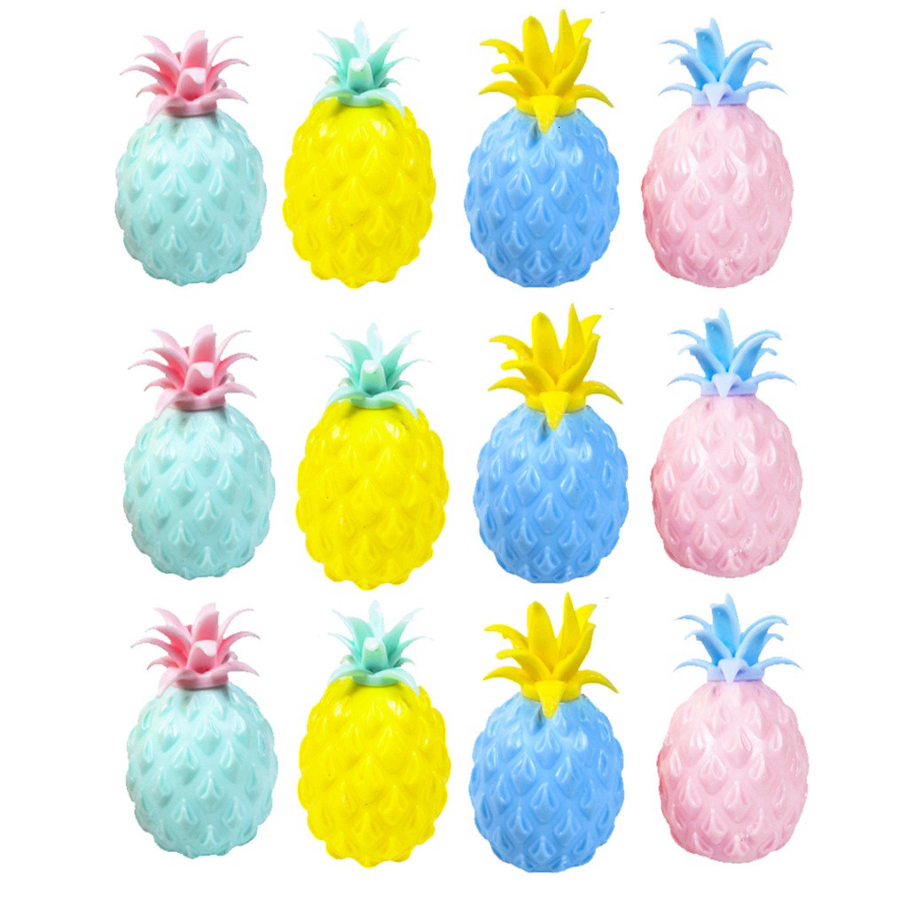 (4 MÀU) SQUISHY Gudetama dứa bóp bên trong là hạt dùng mãi còn ít H bóp xả stress giảm căng thẳng hi