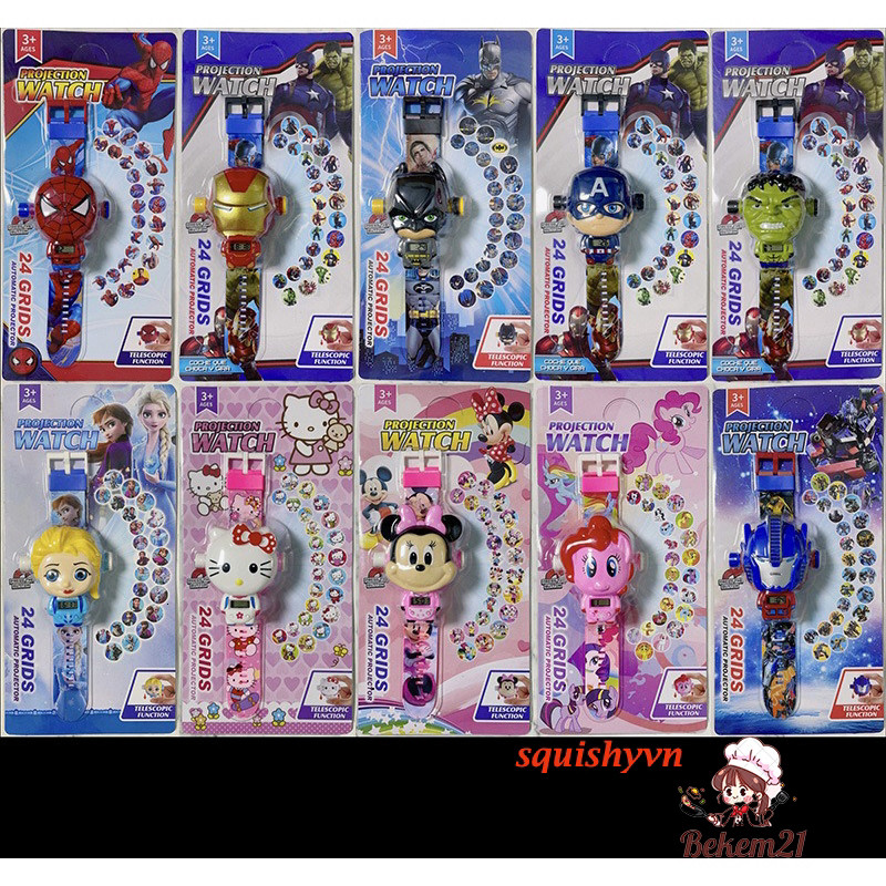 Đồng hồ chiếu hình hoạt hình Marshall Paw Patrol rẻ