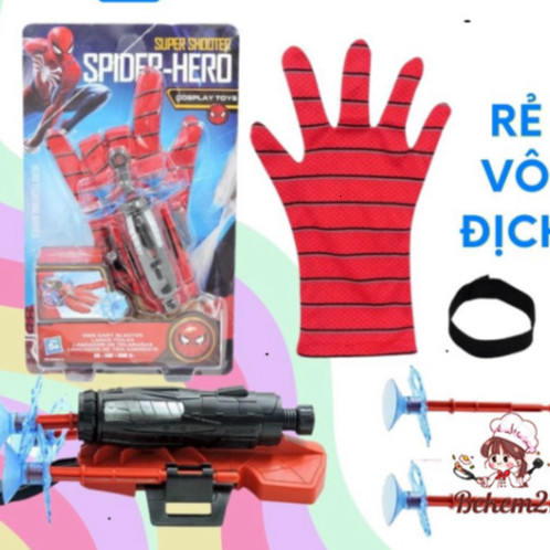 Găng Tay Người Nhện Đồ Chơi Cho Bé - Găng Tay Spiderman Có Nỏ Bắn - Thư Viện Đồ Chơi rẻ