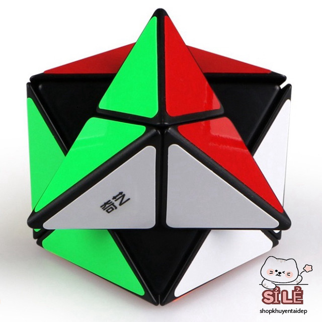Cube Biến Hình QiYi Dino - Bảng Ma Thuật Đen Qiyi X Dino Skewb