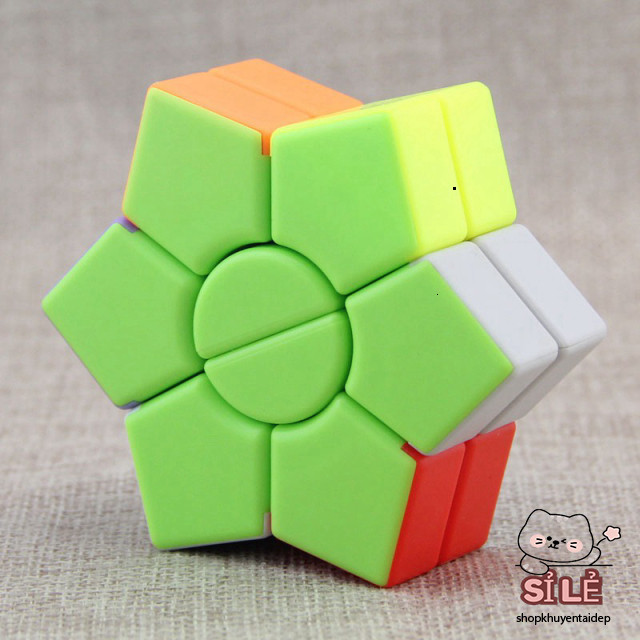 "Bộ Rubik 6 Cánh Sắc Màu Biến Hình 2-Layer Super Square-1 Không Tem"
