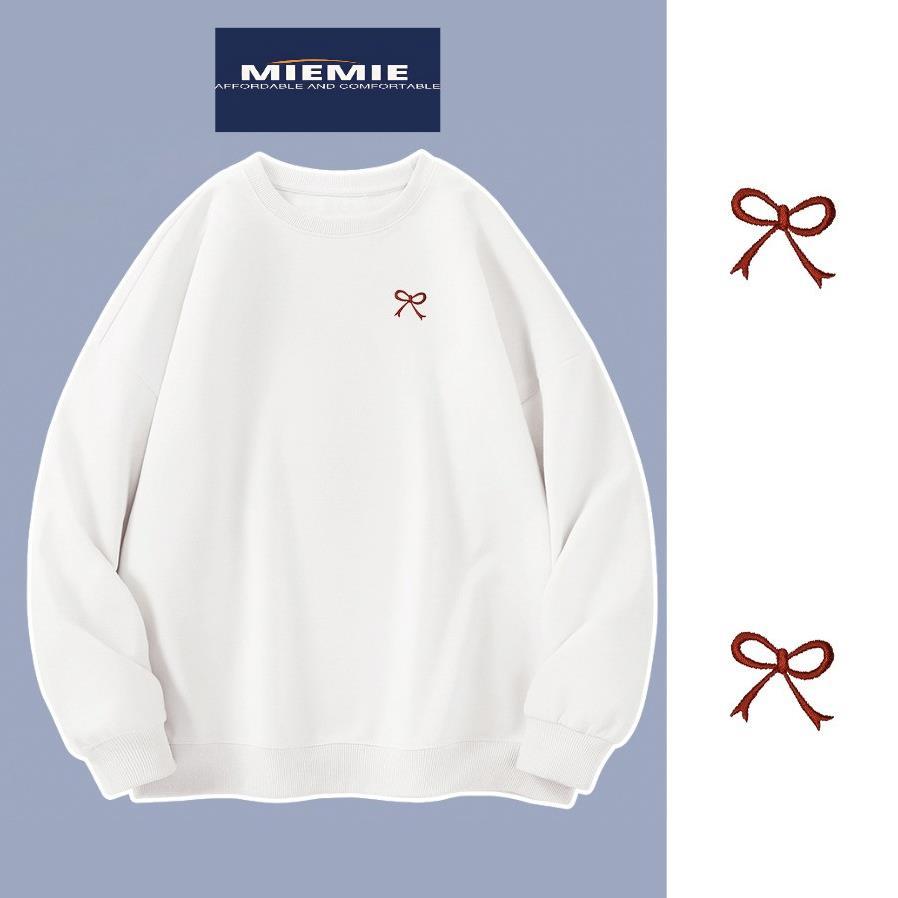 Áo Sweater IN Nơ Đỏ Nam Nữ Unisex Chất Nỉ COTTON Form Rộng UT