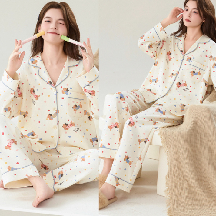 Set Pijama Nữ Bigsize LUHAZO Đẳng Cấp và Dễ Thương, Chất Liệu Mềm Mại, Thoáng Khí D084-2