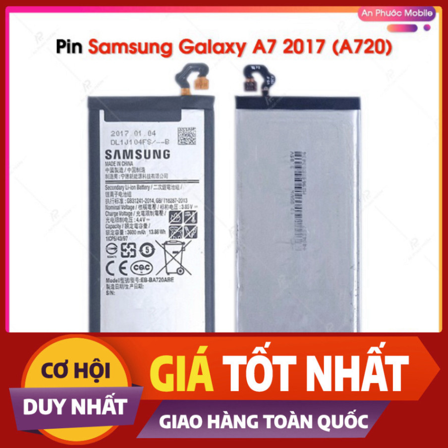 Pin Samsung A7 2017 / A720 / J7 pro - Pin Samsung Galaxy J7 pro Zin Bóc Máy LKBEE DMLK