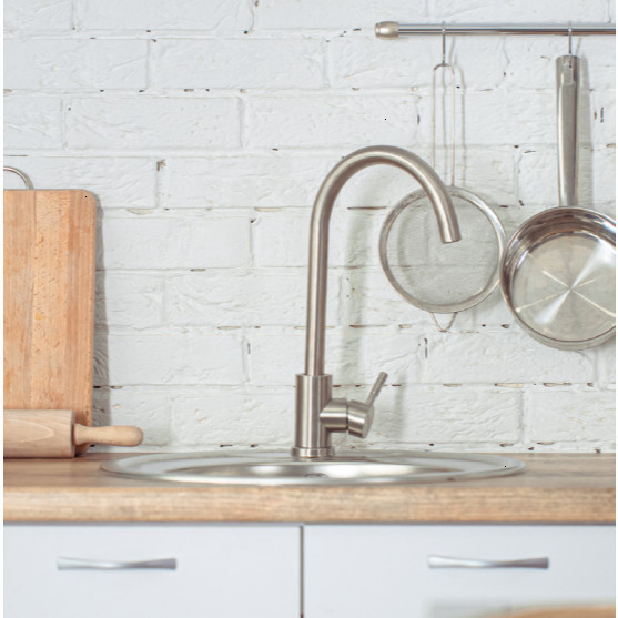 Vòi Rửa Chén Lạnh Inox 304 EcoKitchen Malloca K569-C – Thiết Kế Vòm Cao Sang Trọng - K569C